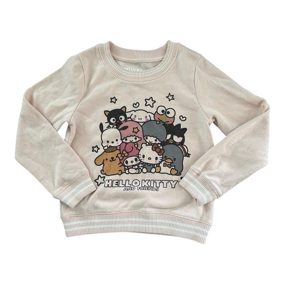 SANRIO Hello Kitty & Friends Scoop Neck Pullover Light Pink Sweater. - Picture 3 of 5